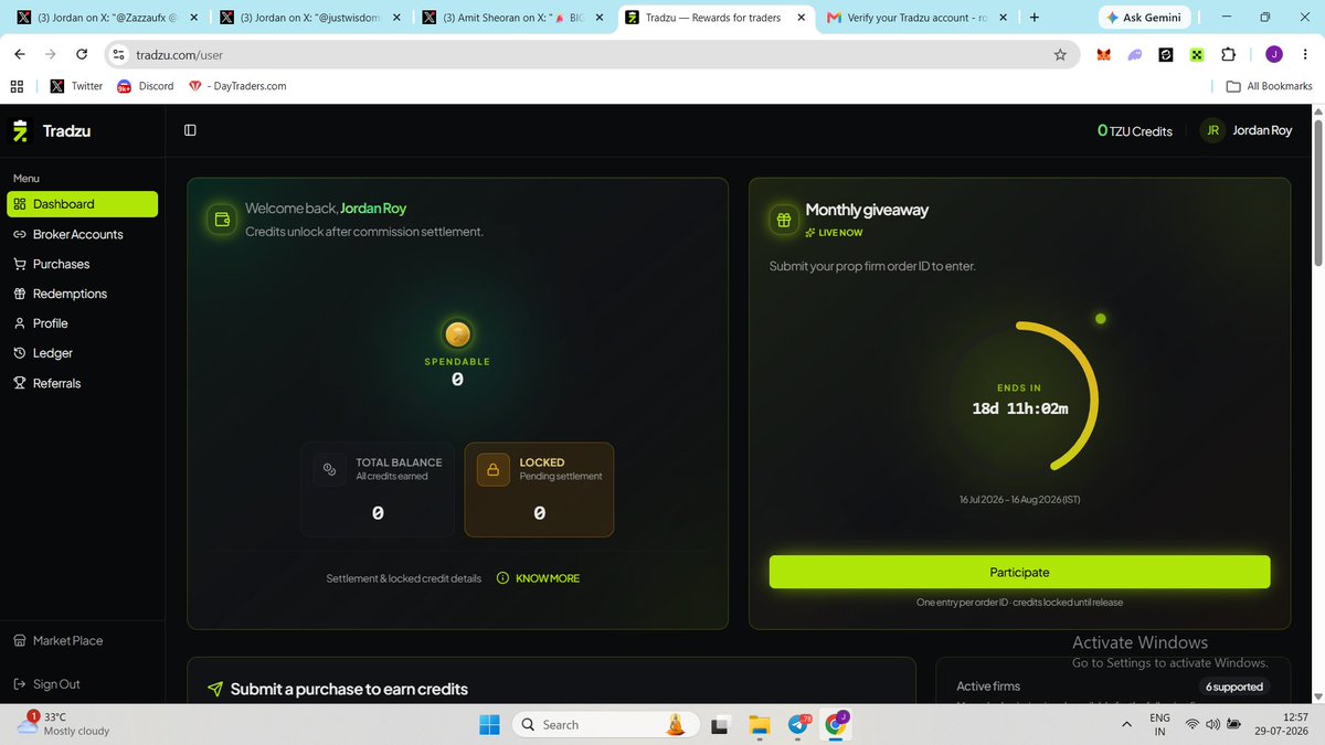 roy888215's tweet photo. @amitsheoran847 @TradzuHq @fundingpips @Sai_Prasan very less chances but hope for the win here 
Thnaks for this oppportunity bro 
@Randhir59529183  @Harshraj18nov @Mortal435407 https://t.co/fpM28Ga1sj