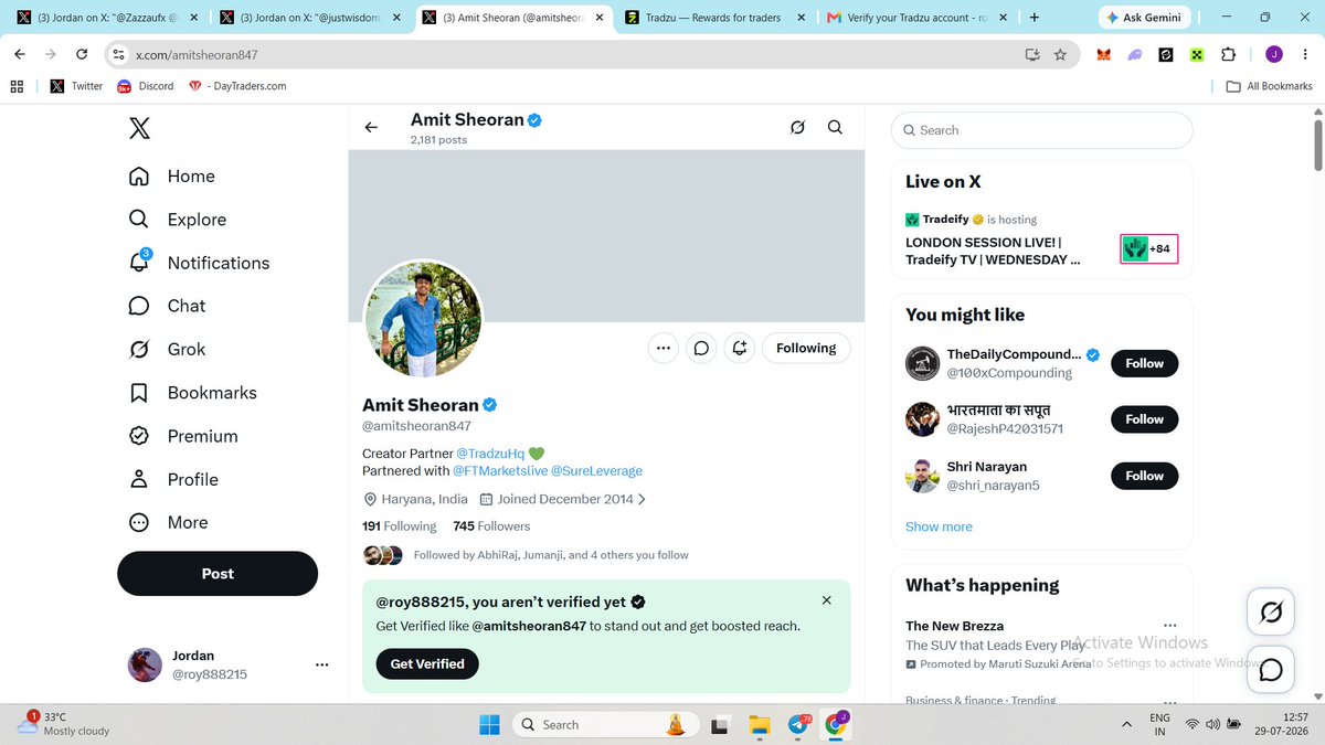 roy888215's tweet photo. @amitsheoran847 @TradzuHq @fundingpips @Sai_Prasan very less chances but hope for the win here 
Thnaks for this oppportunity bro 
@Randhir59529183  @Harshraj18nov @Mortal435407 https://t.co/fpM28Ga1sj