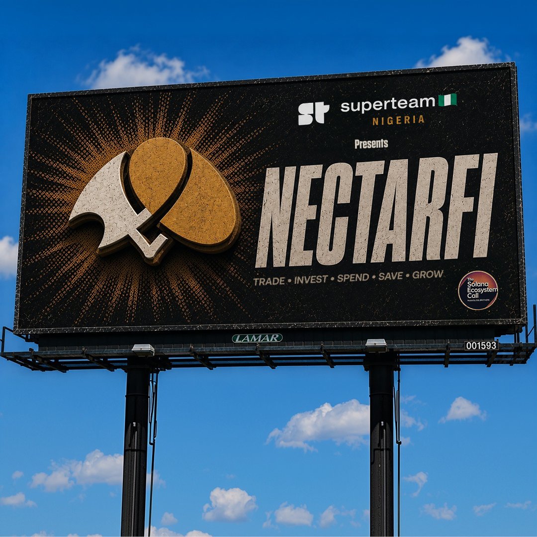 SuperteamNG's tweet photo. Got a problem? Superteam Nigeria's got a fix: @Nectar_finance.

Join us this Thursday 2pm UTC for this month's @EcosystemCall.

Sign up on Luma below and apply to be Salesman of the Month 👇 https://t.co/AT4STiNL8B