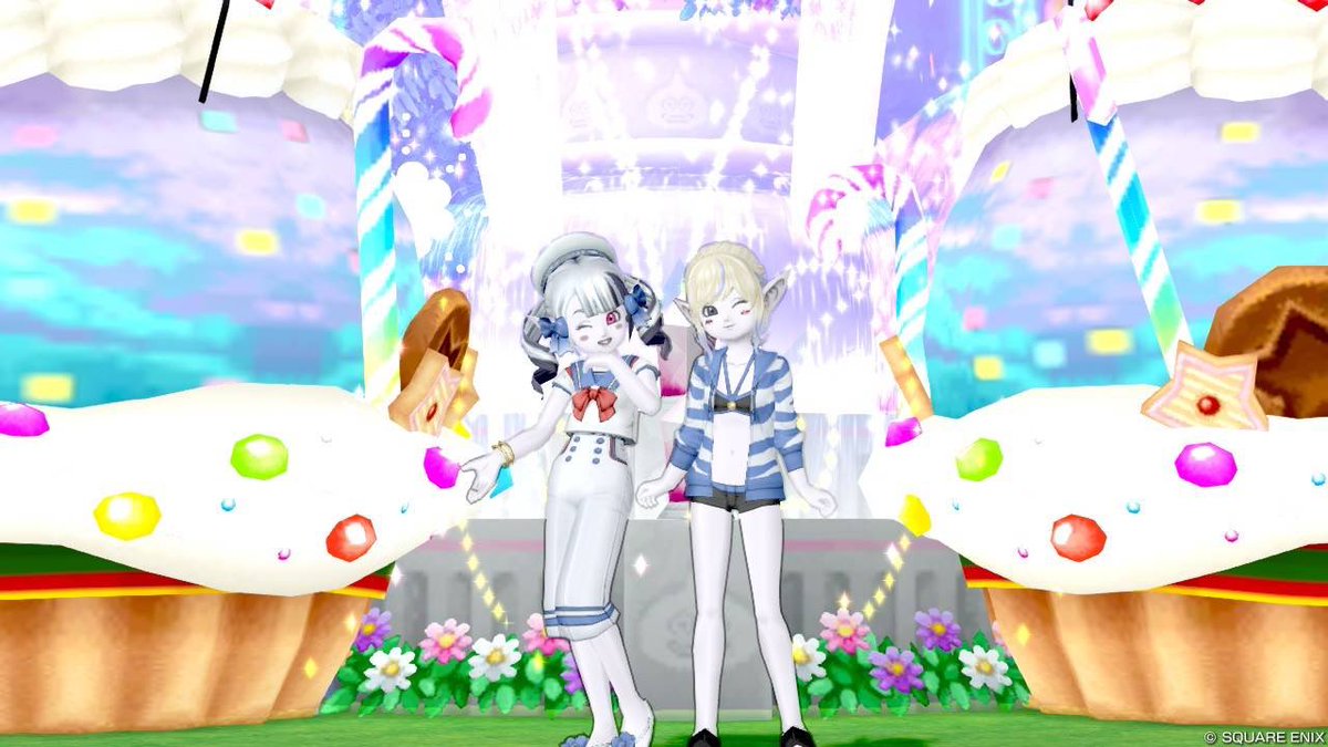 Mii_dqx's tweet photo. ✩.*˚ のくた様ᗢᘏᓗ
#charmante_DQX

最初は二人でお部屋の探索して～
途中まで椅子に座らずにお話してたねw

あの日の深夜は…びっくりさせちゃってごめんね？悪い人(人…？)ではないから安心してねっ！

また遊びに行くからね～❕
ありがとうございました𖤐 ̖́-

三枚目うちの可愛いオーナーと✮ https://t.co/Yo6cSdwCpT