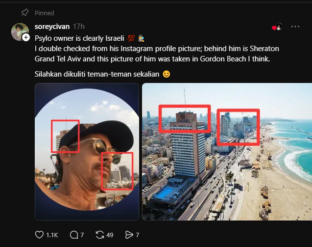 erlanishere's tweet photo. Psylo Indonesia, sebuah toko baju di Bali, ternyata ownernya orang Israel.
Bisa-bisanya Zionis buka toko baju di Bali. 😂
Wajib silaturahmi!
Koordinat julid sudah dimasukkan ke https://t.co/Ufr0BvyOef.
Pilih sangkal, kemudian balas. Nanti akan nge-direct ke IG Zionis ini.👍 https://t.co/10UV9LSHk5