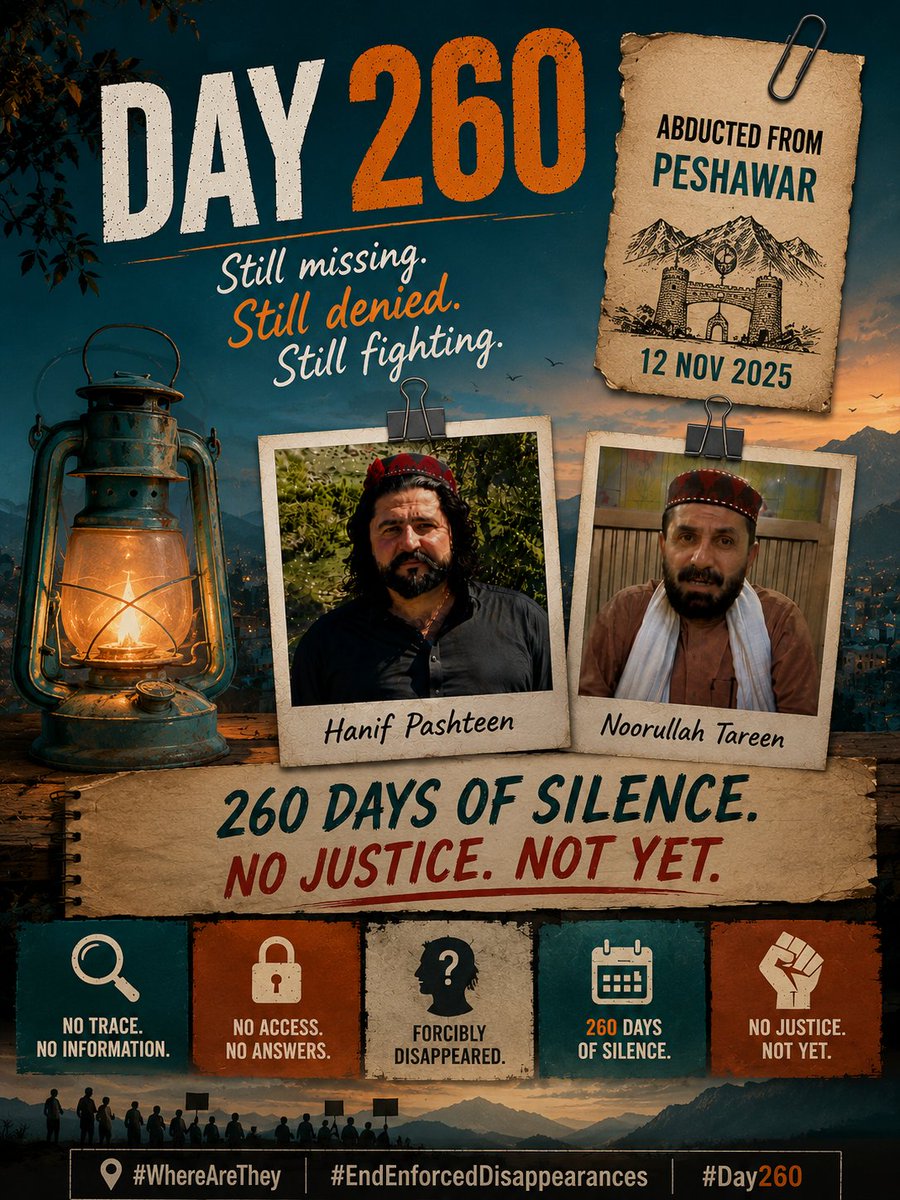 Nazran71's tweet photo. We will keep tweeting until they are home!

#ReleasePTMLeaders 
#EndEnforcedDisappearances   

2/2 @ZakaUllah172132 
@waseem_muh34468 
@MKhanDawa @A1pashteen 
@PashtunsRights @kathygannon https://t.co/wSKkhhkAKJ