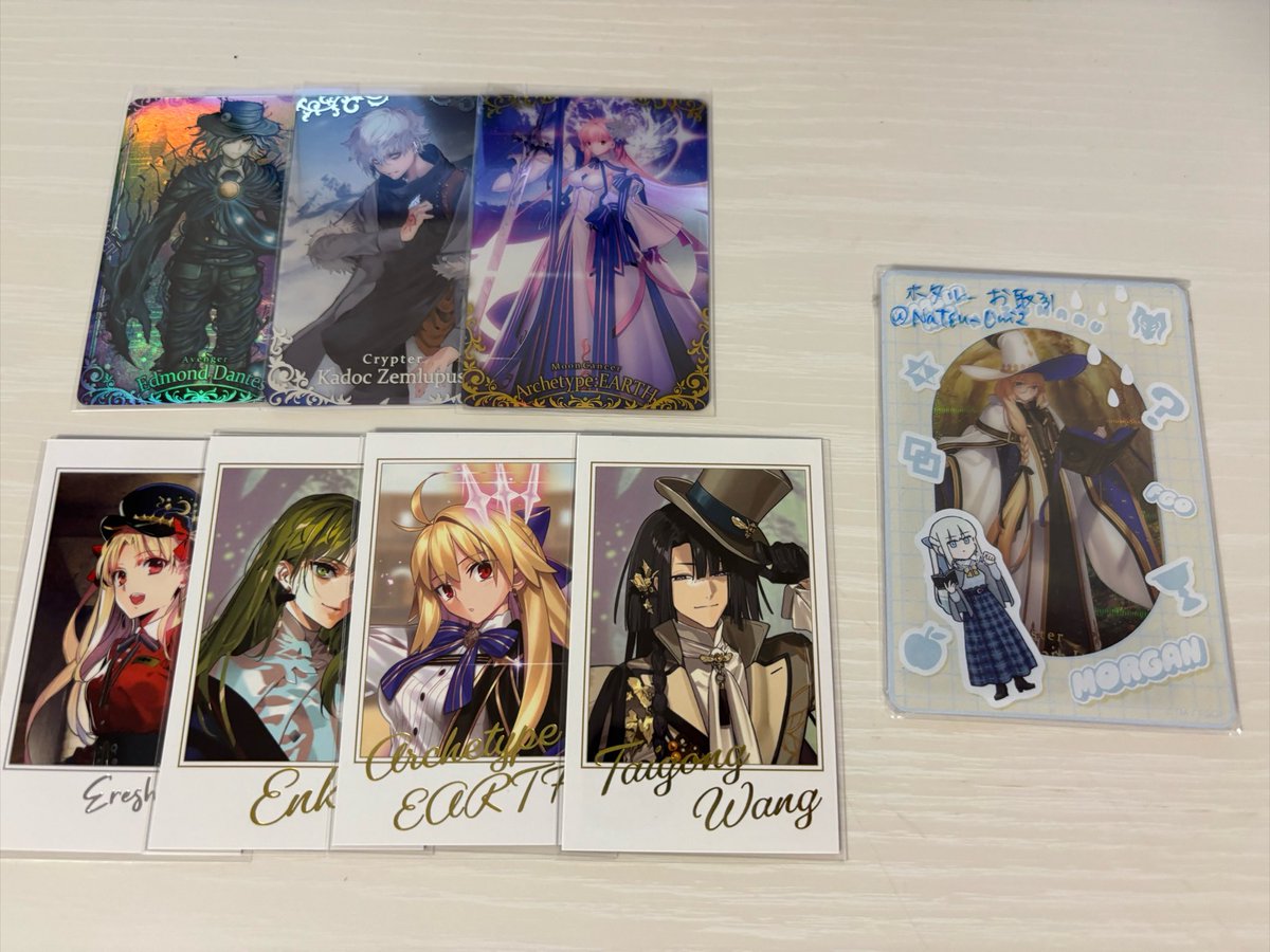 Natsu_Umi2's tweet photo. 【交換】FGOフェス fes バイノーラル 生徒会 特典 L2D
譲:
バイノーラル⭐︎原田1 ロウヒ3 モリアーティ2 武蔵1
求:バイノーラルモルガン>IDカードモルガン
2枚目異種グッズ
2日間手渡し・郵送可能です
⭐︎および2枚目はモルガンIDカード買取させていただける方優先
お気軽にお声掛けください https://t.co/ZEiylK8jHA