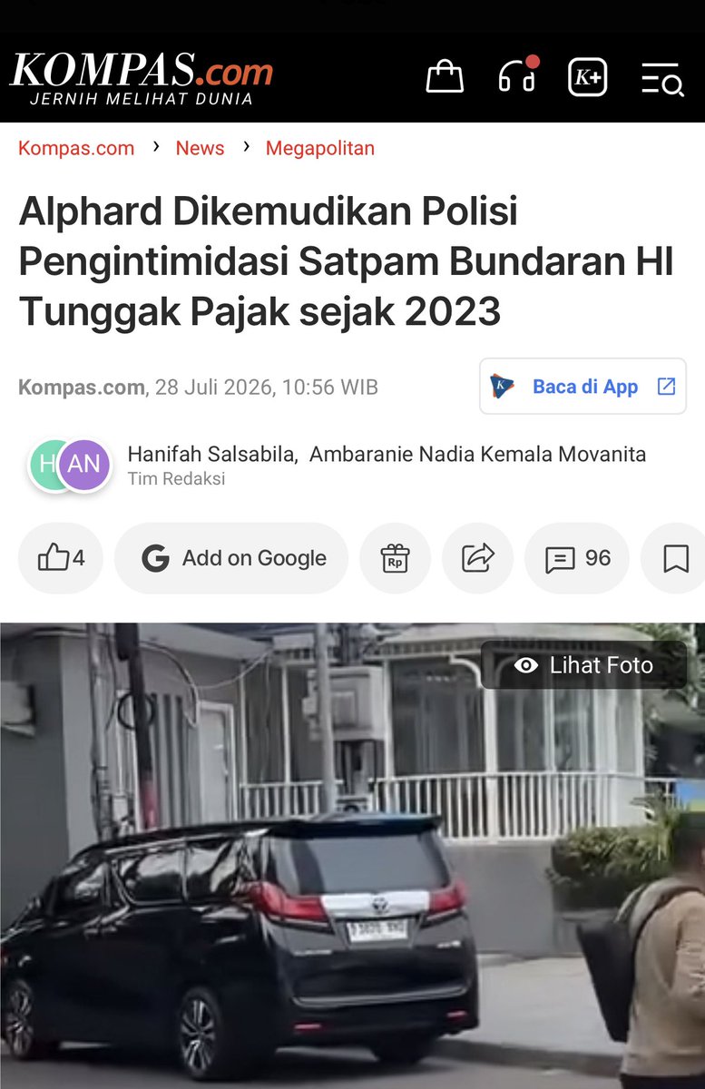 MuhadklyAcho's tweet photo. Jadi gausah galak-galak nyuruh rakyat bayar pajak tepat waktu, aparatnya aja begini. https://t.co/GgeNne8W4U
