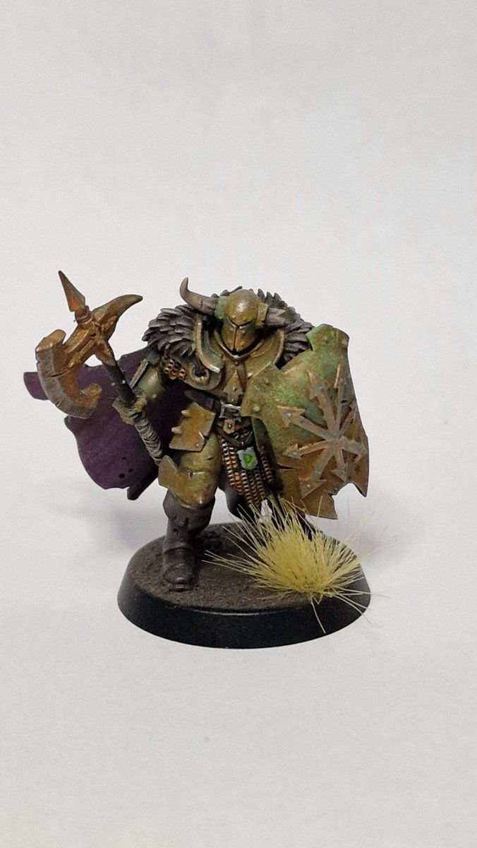 Skjaldemjod's tweet photo. Dzisiaj również przeszły miniature of the month, chaos warrior jako wyznawca dziadka nurgla, jak mi wyszła rdza?
#warhammer
#theoldworld
#warriorsofchaos https://t.co/aaY4NLmQkS
