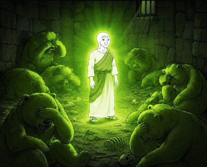 sleep_m's tweet photo. @_markovian @gandalfcryptto @wojakcto 跟着 Feels Guy，把曾经的迷茫化作底气，一起迎接属于我们的胜利时刻！🫡 https://t.co/szZl3vCD62