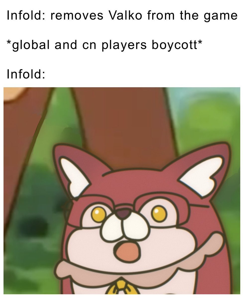 PuffinParfait's tweet photo. My headcanon is that Valko is a memelord, so I thought it would be fun to make Suprised Valko Meme!

If you like it, feel free to use it to make your own memes  🥰

#ValkoIsValuable #BringValkoBack #ValkoIs6thLI #AWOOOOOO https://t.co/Su4e04FYyW