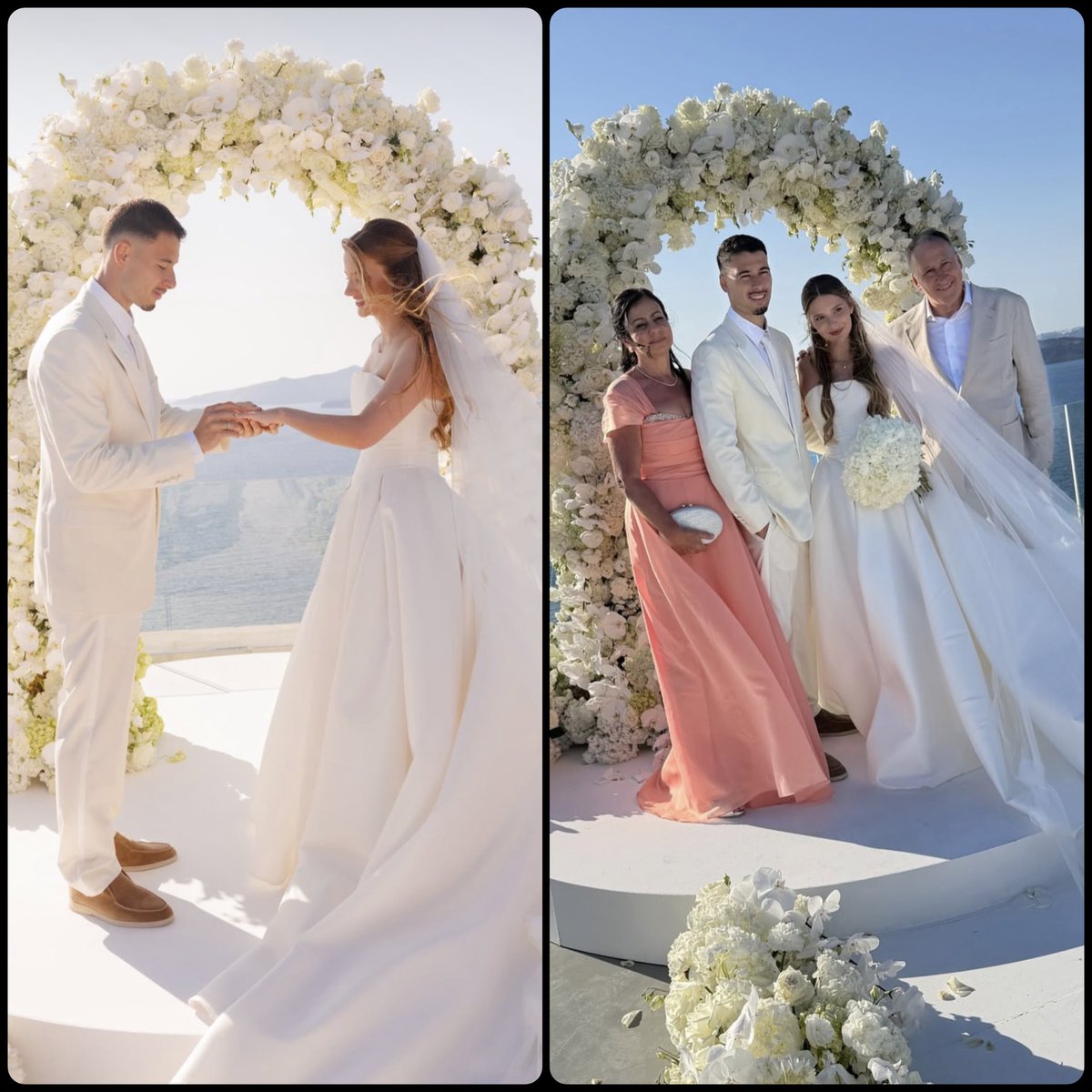 Arsenalnewschan's tweet photo. 💒 Huge congratulations to #Arsenal ⭐ Gabriel Martinelli 🇧🇷 who got married this week 💍 ❤️ https://t.co/QqF6iWCxsJ