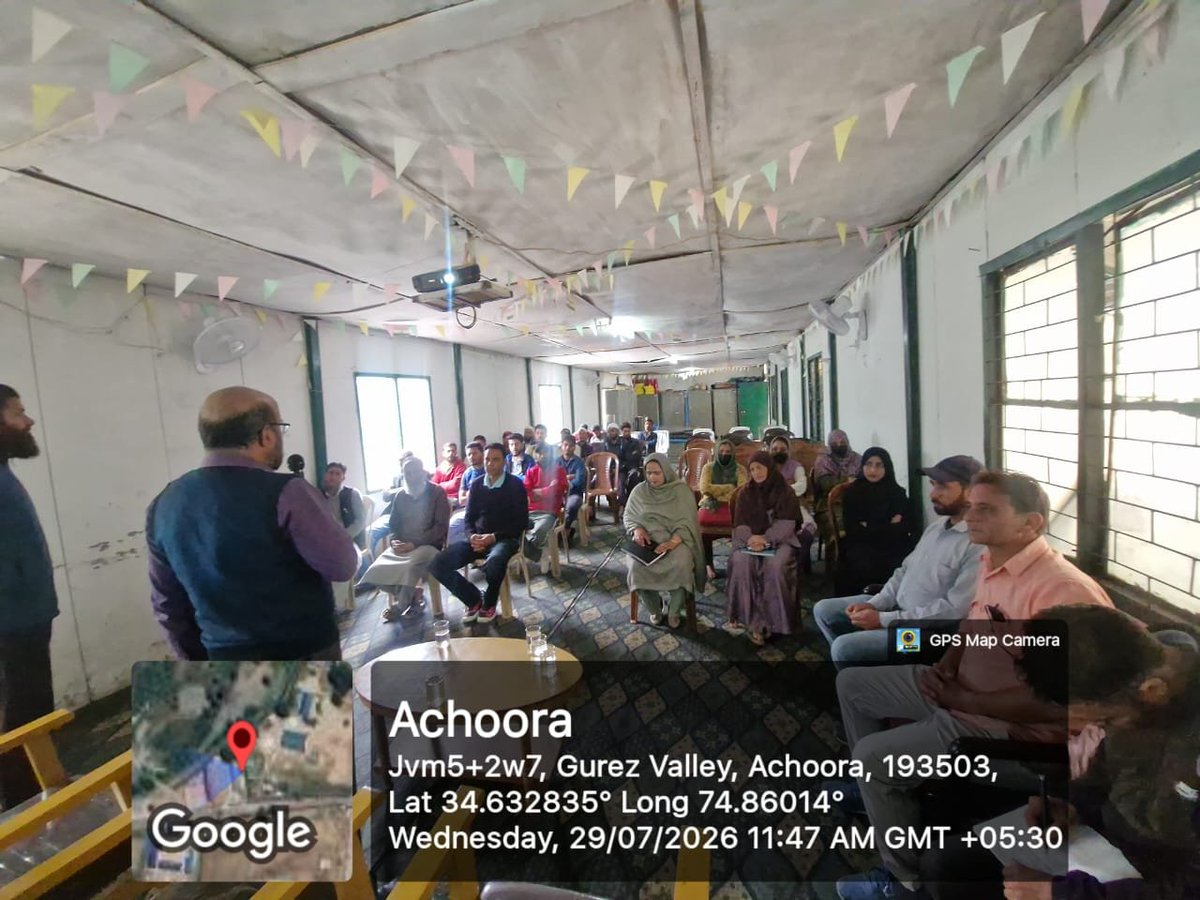 dicbandipora's tweet photo. #Rehbar Initiative | SDM Gurez participated in the District-wide Parent-Teacher Meeting at Army Goodwill School, Dawar, reaffirming the commitment to stronger parent-school engagement for the holistic development of students. #PTM #Gurez #Education https://t.co/C9kD3f0ckI