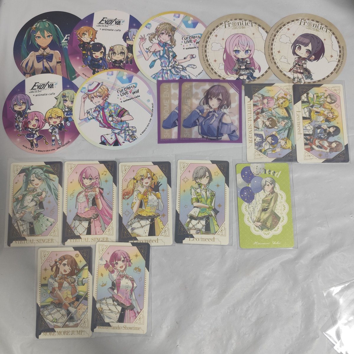 LILIA_911210's tweet photo. プロセカ交換買取譲渡

色紙遥
リングライト 穂波
メロパレクリアカード瑞希
感謝祭しおり、特典コースターローソンクリアカードグリカ
こはね杏雫志歩ミクルカ絵名司咲希みのりえむ https://t.co/bEgs4jaUKB