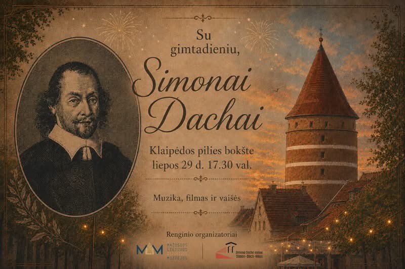 Alina42058103's tweet photo. “Anike from Tharau – my treasure, my joy...” On July 29 at 5:30 p.m., the 421st birthday of poet Simon Dach (1605-1659) will be commemorated at the Klaipeda Castle Museum. Baroque music will be played in the Castle Tower, and the poet's life and legacy will be remembered. https://t.co/OXbkx8VVhS