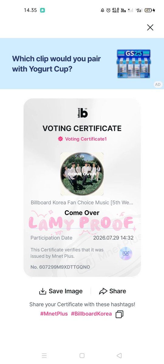 findijjkiest's tweet photo. Mumpung tl lagi rame, Reminder to vote BTS di Mnet guys

Vote di apk Mnet
Caranya? 
• Buka halaman 'VOTE' Cari
BILLBOARD KOREA FAN CHOICE
• Vote COME OVER
Bisa vote sampai 10x per hari
• Periode 28 Juli-02 Agustus 2026

LET'S GO ARMY 🔥 https://t.co/dHEPoJcXpA