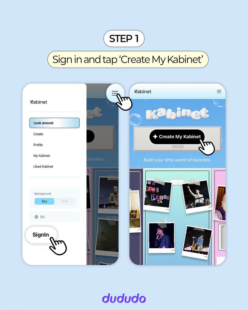 du_du_do's tweet photo. 📂 dududo Service Spotlight #01

📢 Calling all fans with a camera roll full of favorite moments!

From your favorite artist to concerts, travel, game day, and everyday memories —
create a photo collage that's uniquely yours with Kabinet. 📷

#dududo #Kabinet #dududo_Kabinet #캐비넷
