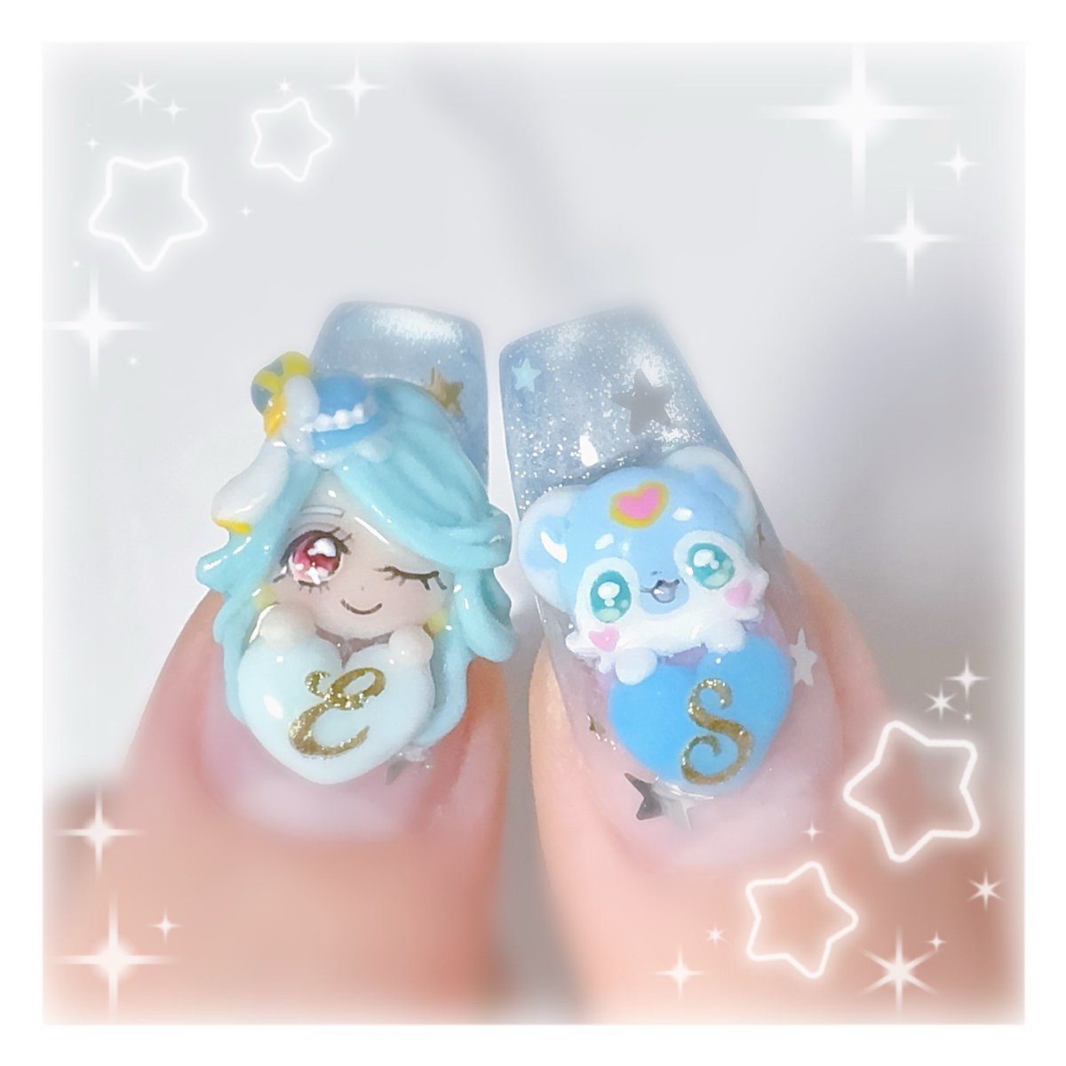 CureAmr's tweet photo. 何も無いのも寂しいなと思い慌ててえくれーるさんとしゅしゅたんのネイルつくった❕ᐡ ̳ᴗ ̫ ᴗ ̳ᐡ
粗が多すぎるからつぎはもっと丁寧に時間かけて作ろう՞߹ - ߹՞ https://t.co/2y4Z1i2pe0