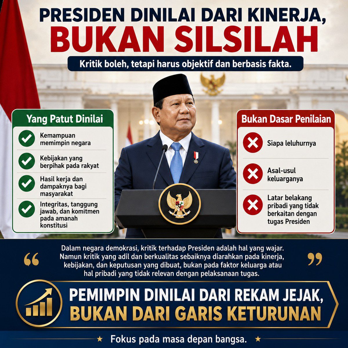 dena_ebiola76's tweet photo. Lebih seru bahas kemajuan yang dicapai Presiden. #KinerjaPresiden harus jadi fokus, bukan asal serang latar belakangnya https://t.co/dXaaAuF0Ka