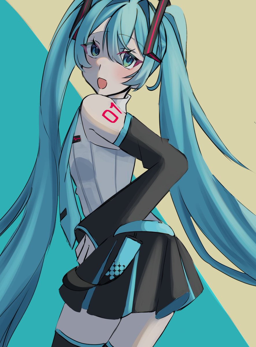 nekoti20's tweet photo. #初音ミク  #デジタルイラスト https://t.co/xaXWSLJaCc