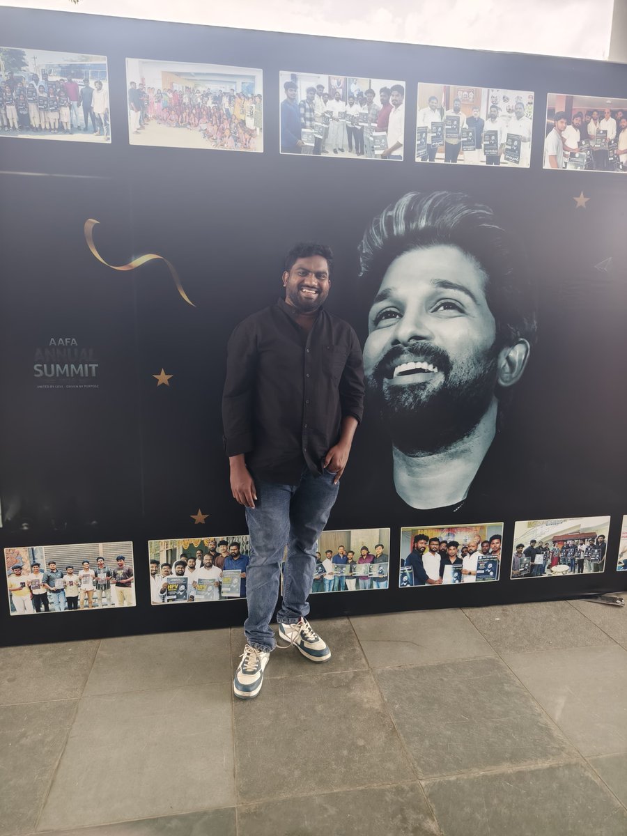subburaguri's tweet photo. At #AAFA Summit 2k26💗🫂 
Forever grateful for ur love towards us anna @alluarjun 🙏 https://t.co/COB6s5unVk