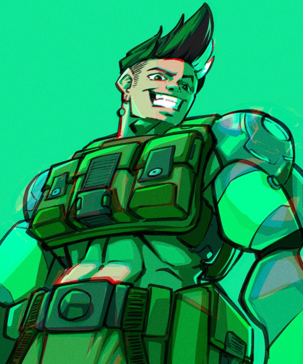 OGunabalan's tweet photo. David the muscles of the group 

He spend his time patrolling the ship and loves it when he has a reason to use his arm attachments. 

His particularly good with tinkering weapons to fit him and looking pretty darn cool.

#art #illustration #worldbuilding #character #cyberpunk https://t.co/2MtTb6RTvq