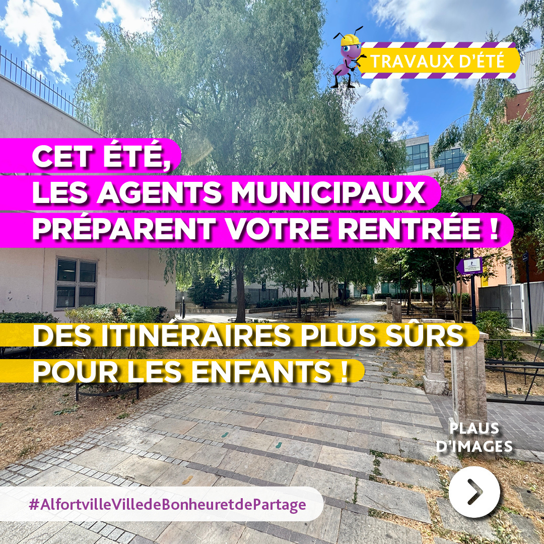 Alfortville_94's tweet photo. 🚸 Des repères pour des déplacements plus sûrs pour les enfants !

La Ville d'Alfortville poursuit son engagement en faveur de la sécurité des plus jeunes avec l'installation de nouveaux panneaux de signalisation.

Placés sur les itinéraires les plus fréquentés par les enfants, ces panneaux permettent de repérer des cheminements sécurisés pour leurs déplacements quotidiens : se rendre à l'école, rentrer chez eux, rejoindre une activité ou simplement circuler dans notre ville en toute sérénité.

📍 Vous pouvez les retrouver :
•⁠  ⁠Mail Jacques-Prévert
•⁠  ⁠Rue Charles-de-Gaulle
•⁠  ⁠Angle de la rue Véron et de la rue du Parc

Cette action s'inscrit dans la politique de prévention menée par la Ville, reconnue par le label Ville Prudente, qui récompense les collectivités engagées pour une voirie plus sûre et une meilleure protection de tous les usagers.

#Alfortville #VillePrudente #SécuritéRoutière #Mobilité #AlfortvilleVilleDeBonheuretdePartage