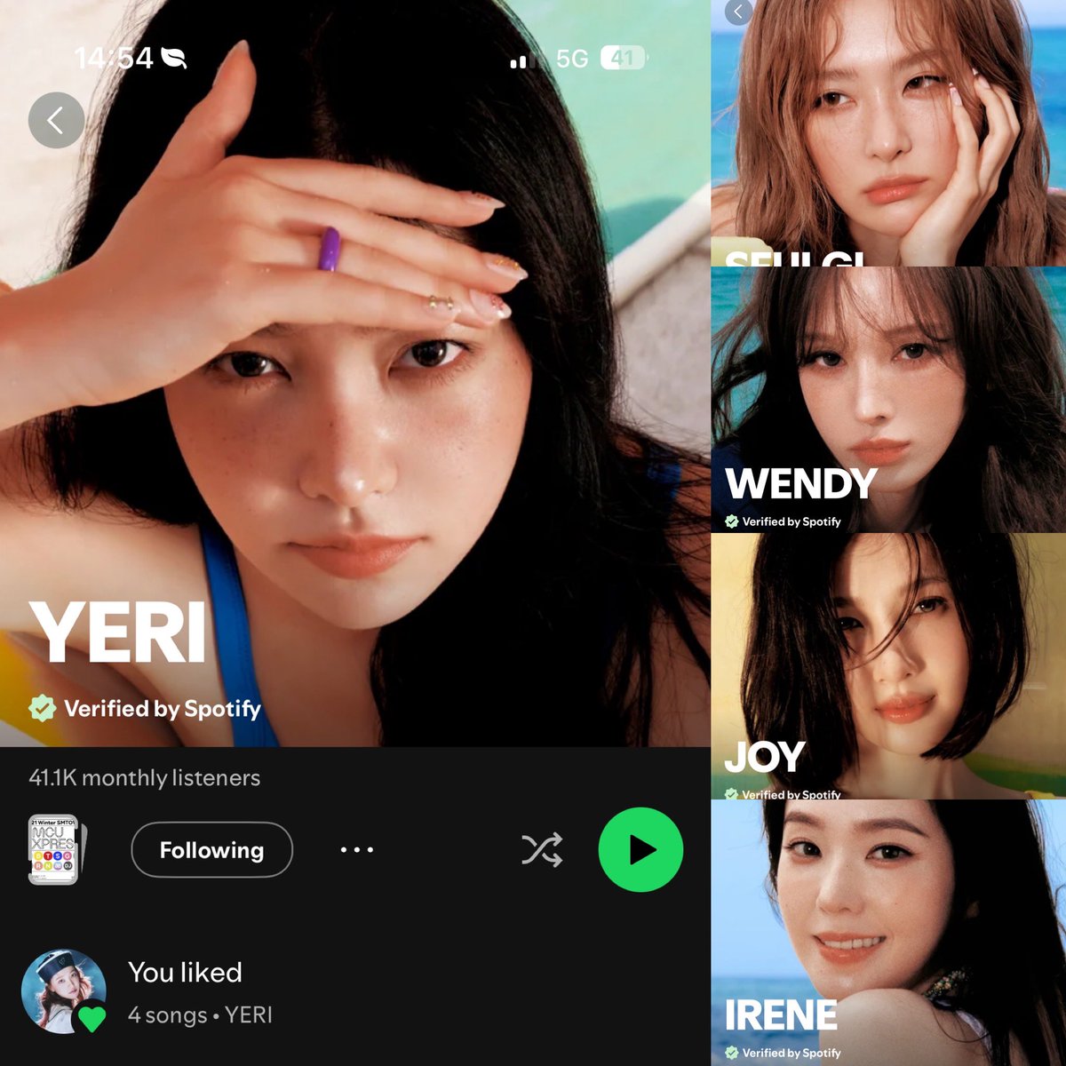 miss_kimpetit's tweet photo. รูป Spotify เปลี่ยนรัวๆๆๆๆ มึงงง Velvet summer era ของจริงมาแล้ววว https://t.co/dgaIjY3UZE