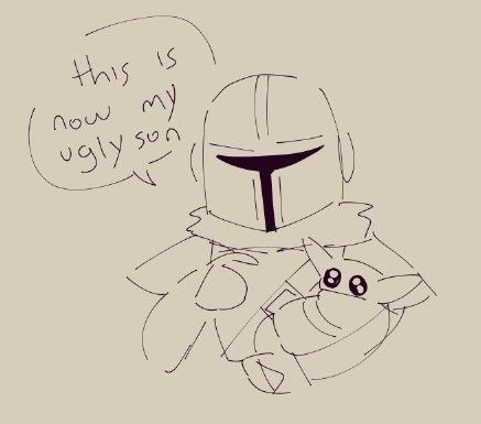 MESSYRXIN's tweet photo. if u were wondering what ive been doing the entire artfight month between attacks, ive basically been watching the entirety of the star wars franchise (im currently on the mandalorian!) and obsessing over project hail mary, so heres a dose of both https://t.co/cFECj2Kt2F