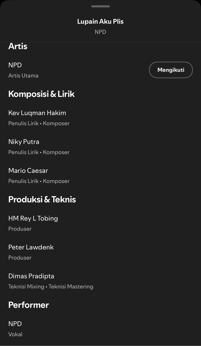 madebyshunda's tweet photo. lagu- lagu NPD jangan dinarasikan pake AI yaaaaa. ini team behind lagu- lagu mereka lho. liriknya mereka nulis sendiri. mantep gini anjay new pusat dunia🤔🫵 https://t.co/JKOjZxqqr9