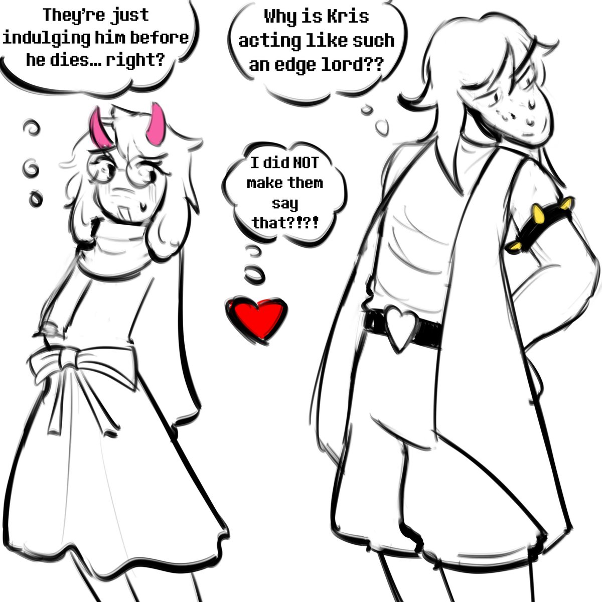 mmmimich_taken's tweet photo. #deltarune closet weeb Kris would soo aurafarm like an anime villain if they could methinks… https://t.co/2zsAnNNzJE