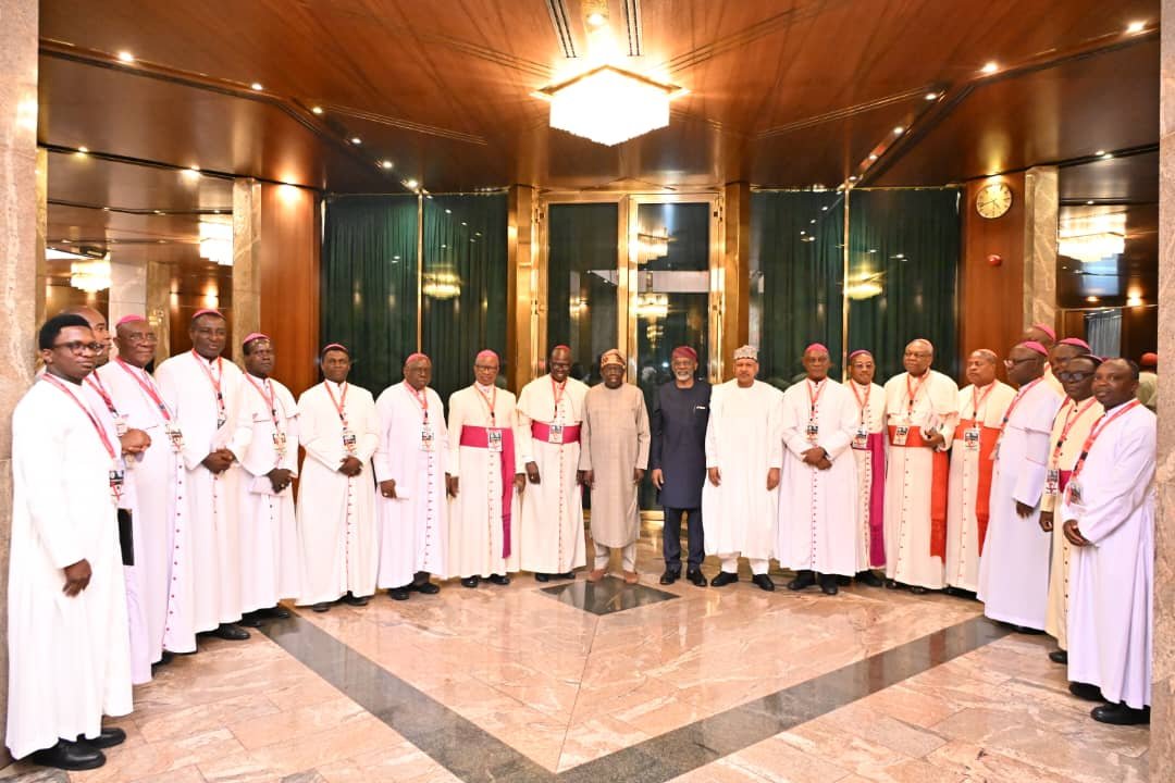 banjoleke's tweet photo. Yesterday, July 28, the Catholic Bishops' Conference of Nigeria (CBCN), led by the President of the Conference, Most Rev. Matthew Man-Oso Ndagoso, paid a courtesy visit to President Bola Ahmed Tinubu, GCFR.

ADDRESS BY THE PRESIDENT OF THE CATHOLIC BISHOPS' CONFERENCE OF NIGERIA DURING A COURTESY VISIT TO HIS EXCELLENCY, PRESIDENT BOLA AHMED TINUBU, GCFR ON 28 JULY 2026

"PARTNERS IN BUILDING A JUST, PEACEFUL AND PROSPEROUS NIGERIA"

Mr. President, 

1. Greetings: I bring you warm greetings and prayers from all the members of the Catholic Bishops’ Conference of Nigeria. I am Archbishop Matthew Man-Oso Ndagoso, the Archbishop of Kaduna and the newly elected President of our Conference. I thank you immensely for granting us this audience, which offers us the opportunity to share with you some of our observations and genuine concerns about our country. This ensures the continuity of our collaborative engagement in the task of building a healthy nation that all of us would be proud to belong to: “a nation of justice, love and peace.”

2. The Visit of Archbishop Gallagher: Your Excellency, may we use this opportunity to express our gratitude to you and the Ministry of External Affairs for the warm reception that you gave to the Holy See’s Secretary for Relations with States and International Organisations, Archbishop Paul Gallagher, during his recent visit on the occasion of the fiftieth anniversary of Diplomatic Relations between the Holy See and the Federal Republic of Nigeria. We, as Nigerians and Catholics, are happy to share the two identities and proud of the healthy and unbroken relations between the two states. We believe that the relations will bear perceptible fruits for Christianity and Christians in our country. This, Mr. President, is a time when many Christians have legitimate concerns about their place in Nigeria, especially regarding the departure from the Christian/Muslim presidency, and we hope that, through deliberate government policies, those concerns will be addressed and Christians will be reassured of their rights as citizens. We expect that you will take steps to soothe frayed nerves and address the concerns.

3. Quality tertiary education and the challenge of limited spaces: Mr. President, Sir, you have shown a commitment to giving hope and succour to our youth through NELFund, the Student Loan Initiative. This deserves commendation. Unfortunately, by global standards, Nigeria does not as yet have enough universities to cater for a bulging youth population. Only a tiny fraction of the persons seeking admission into the university actually get it, owing to limited number of places available. We therefore hope that the recent moratorium placed by the National Universities Commission (NUC) on the establishment of new private universities does not cancel out the gains of NELFund.

4. Sustaining the gains of the democratic experience: Mr. President, on matters of the state, we are genuinely concerned by fears expressed across the country on the fate of opposition politics. You have a track record of having been in active opposition. Many voices are screaming over what they consider to be the constriction of the political space, with some fearing that a one-party state is being anticipated. Whether these fears are genuine or not, can only be tested by the signals citizens receive from Your Excellency as the leader of the party in power. To this end, we urge you to encourage elected political office holders who are members of your party – Governors, members of the National Assembly, Local Government Chairmen – to ensure that a genuine level playing field is maintained and that focus is placed on making everyone see that the rules and processes are fair to all and respected by all. As a man who risked so much in the struggle for the return of democratic rule in the dark days of military dictatorship, your greatest legacy would be the strengthening of our democratic institutions...