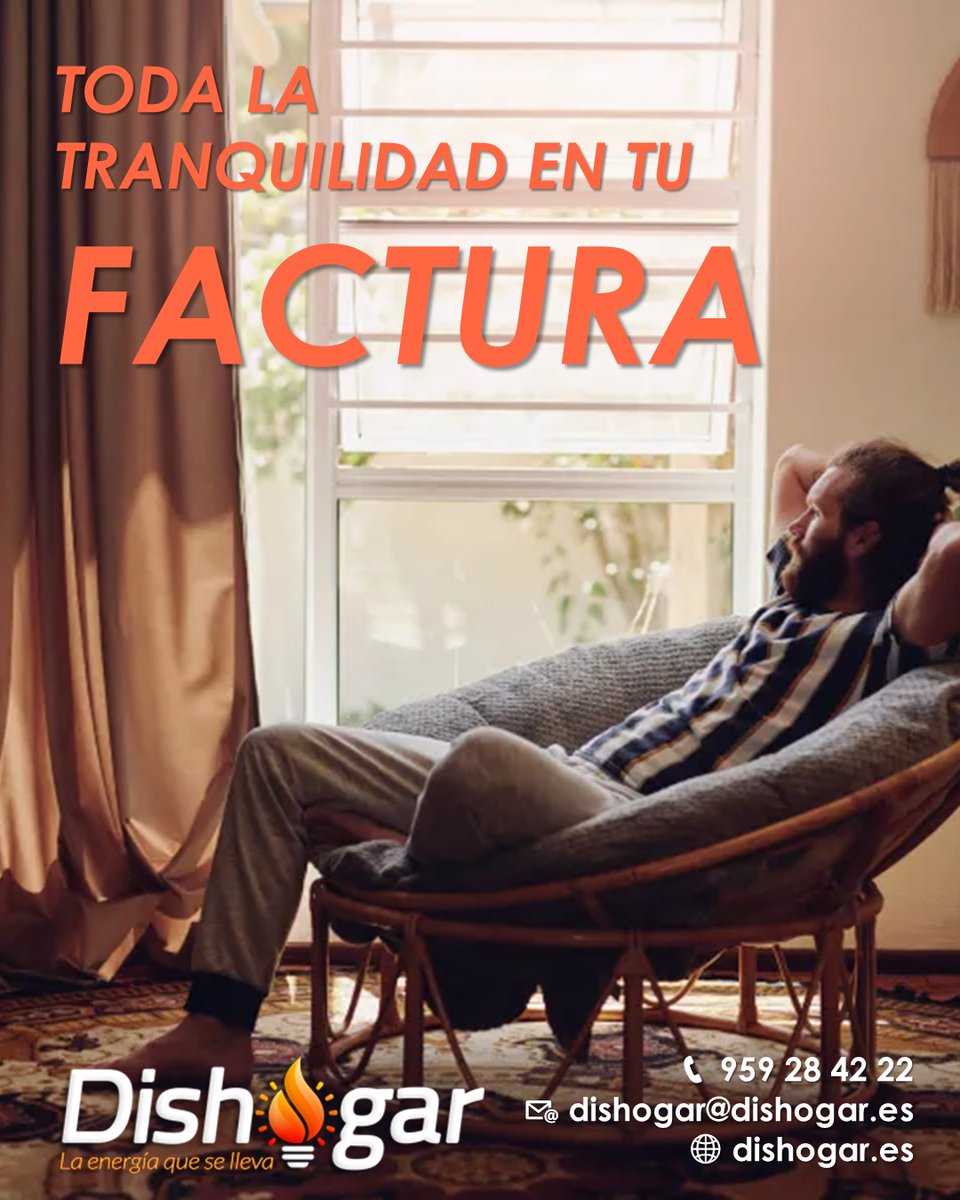 dishogar's tweet photo. ⚡ Cinco años con el mismo precio por kWh
¿Y si pudieras olvidarte de las subidas del precio de la electricidad durante cinco años? 😊⚡
Con la Tarifa Tranquilísima de Repsol, el precio por kWh permanece estable durante cinco años, independientemente de cómo evolucione el mercado https://t.co/Kq19Sy0Oix