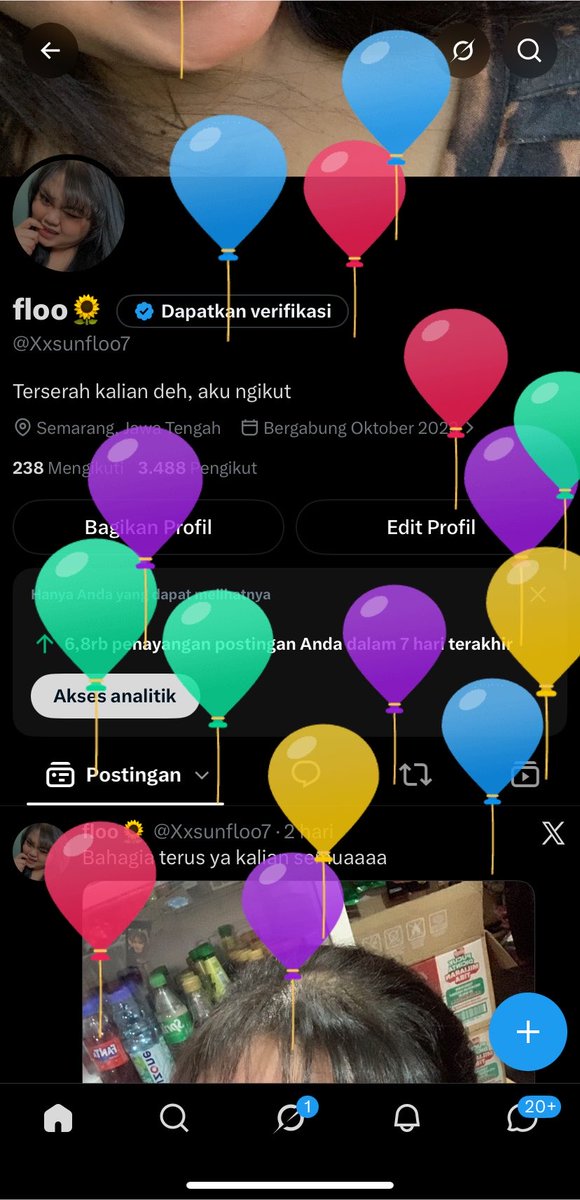 Sunfloow___'s tweet photo. Ambil deh. Aku gasukaa ni balon balon https://t.co/BeVf4qulc0