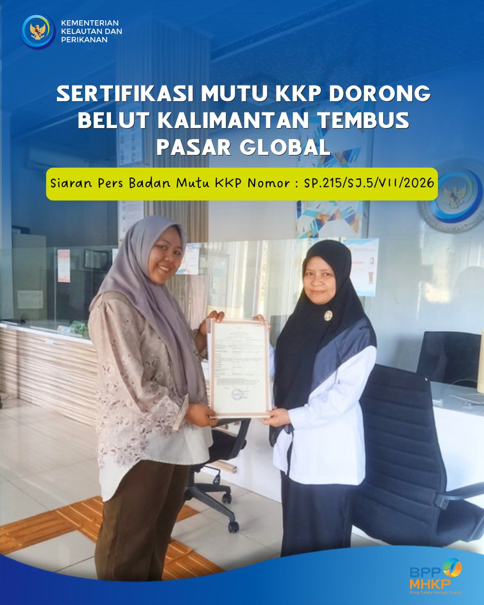 bppmhkp_aceh's tweet photo. Sertifikasi Mutu KKP Dorong Belut Kalimantan Tembus Pasar Global

JAKARTA, (29/7) - Kementerian Kelautan dan Perikanan (KKP) berhasil mengantarkan belut sawah (Monopterus albus) dari Kalimantan Selatan sebagai salah satu komoditas utama ekspor perikanan Indonesia ke Tiongkok. https://t.co/dBEYxaWkdk