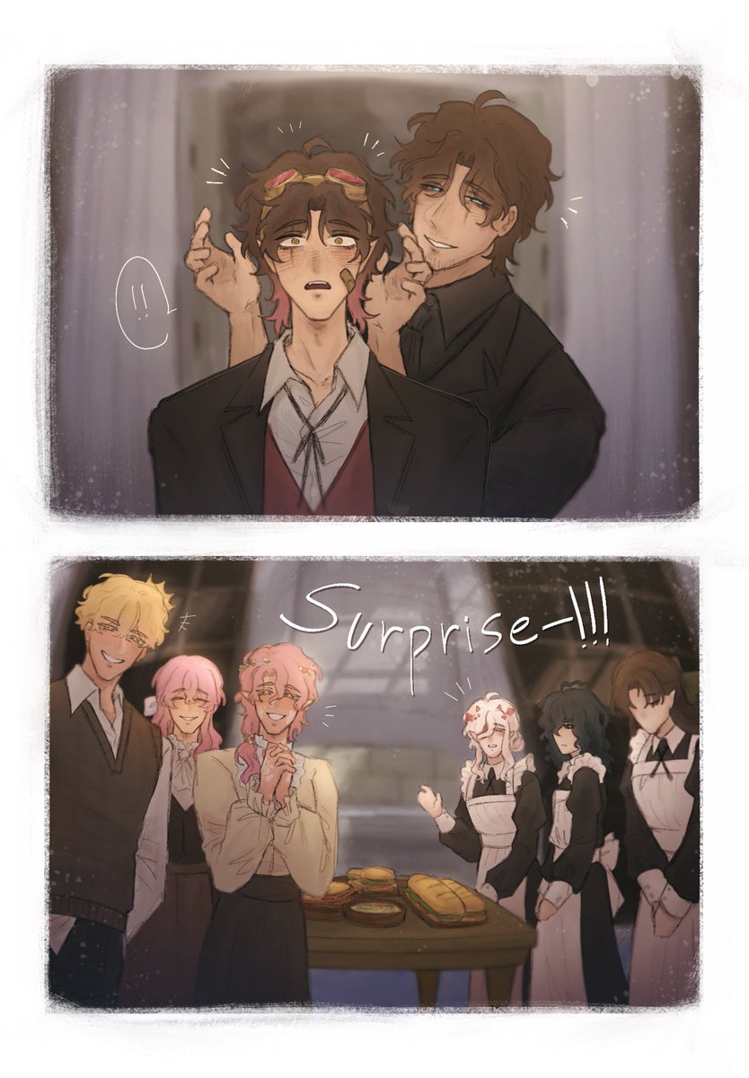 Qinny007's tweet photo. Surprise! #whitepine #whitepinefanart https://t.co/Qe20FszalF