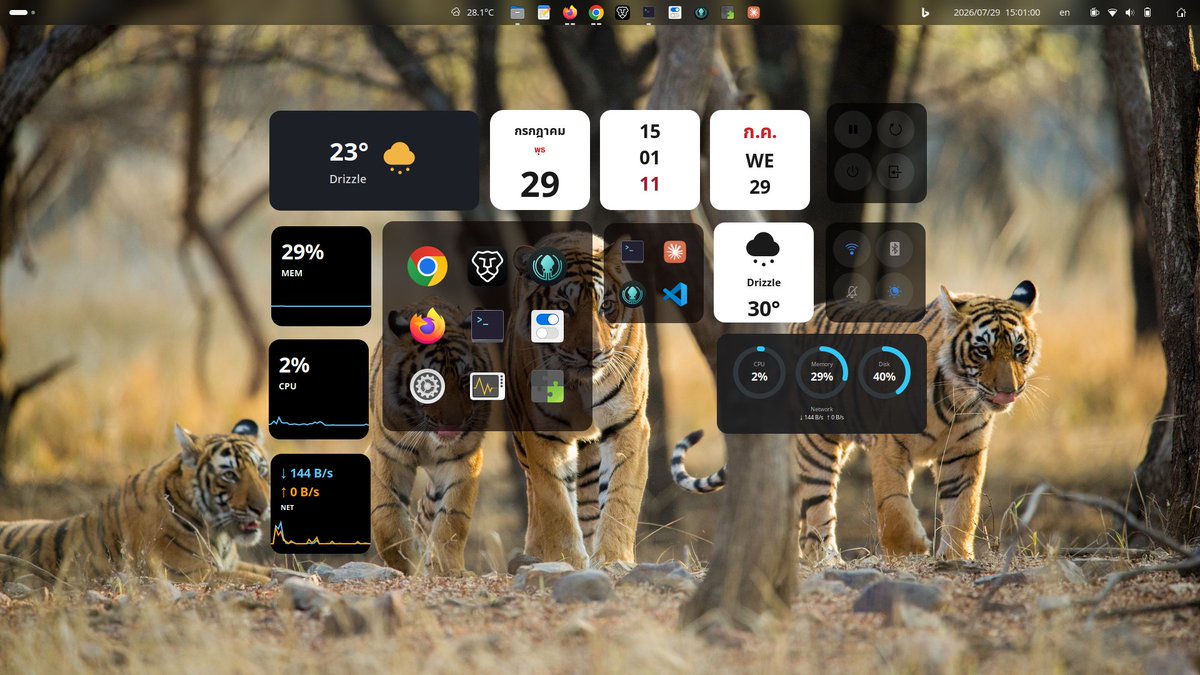 xenlism's tweet photo. Gnome Widget Center last Update https://t.co/WHrsBFjYdS