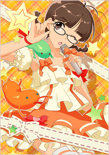 icarusparchive's tweet photo. For DLC Catalog #17 for The iDOLM@STER SP it featured a special intergalatic costume of the name of ' ランカ・リー衣装 ' which is in reference to of course the one and only Ranka Lee ! The DLC also included a Salamander accesory for the Body and Hand as well as Ranka's microphone ! A special illustratrion by Annin Doufu featuring the lovely Ristuko 💚🌠 for the DLC Catalog it was only avaible until March 31, 2011