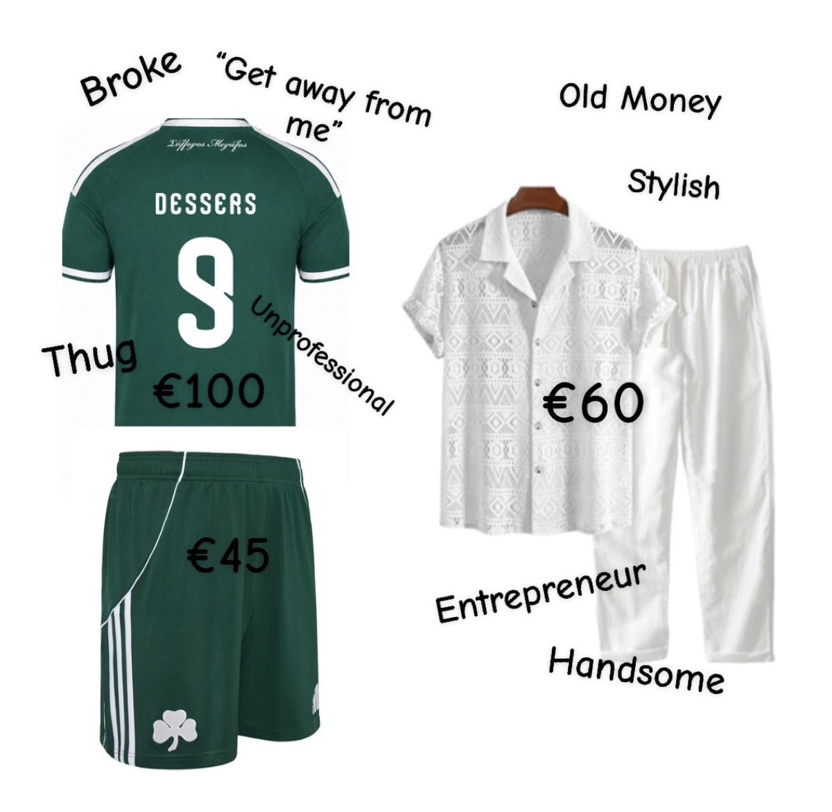hughchev7's tweet photo. In Mykonos for 2 days and I’m already fed up with this WOKE dress code… #paofc https://t.co/B4rO2EIF21