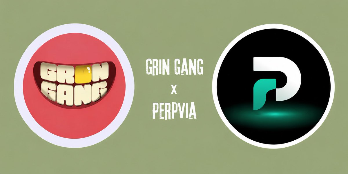 GrinGang_'s tweet photo. We are excited to announce our collaboration with @PerpVia 

An amazing tech coming on etherum! 

Raffle is live in discord https://t.co/7uAZ6KKAHQ