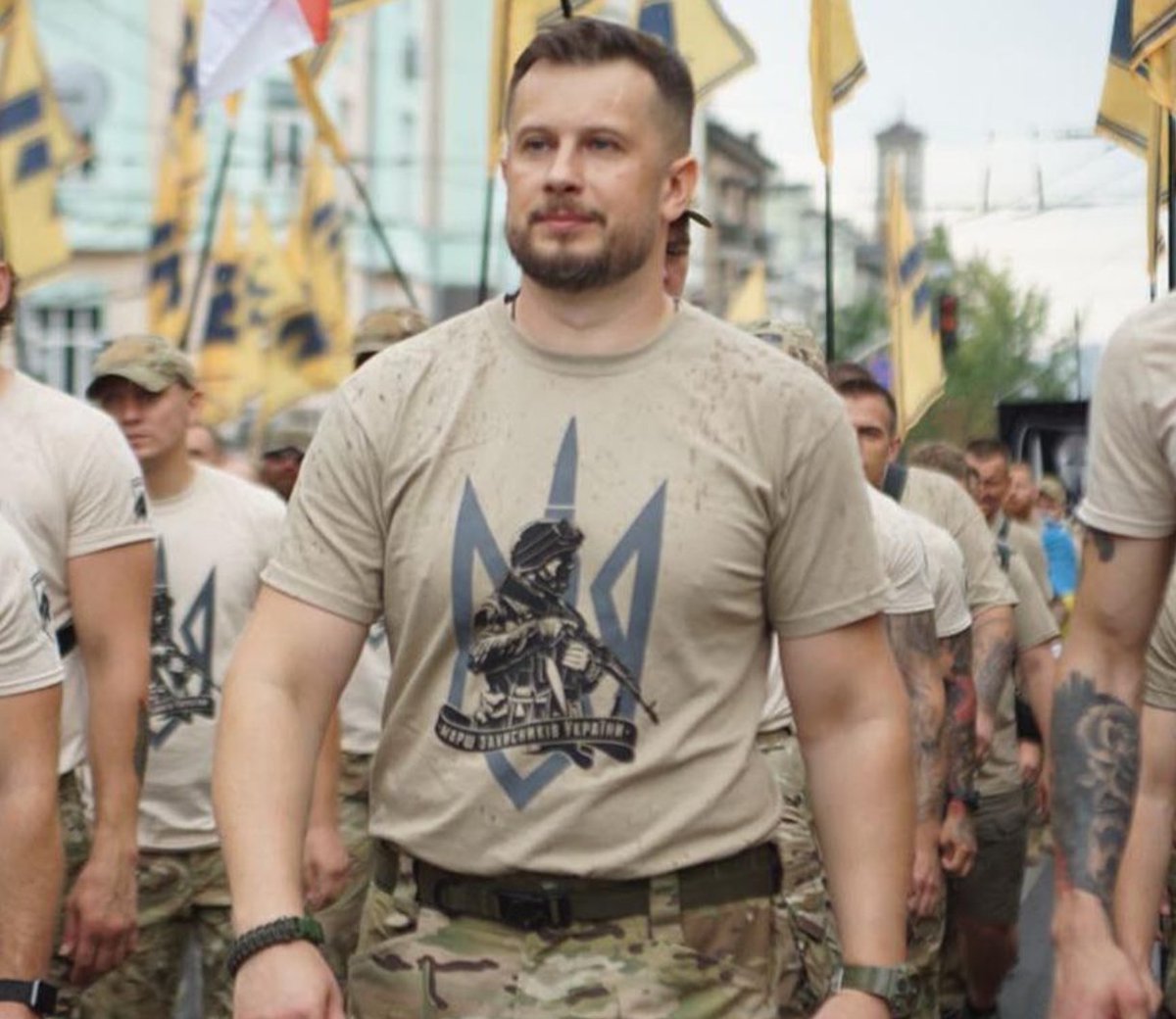 MarioBojic's tweet photo. 🚨🇺🇦Laura Loomer Just Bragged About Interviewing the Founder of Ukraine’s Nazi Killing Machine!

Laura Loomer just announced an interview with Andriy Biletsky - the founder of the neo-Nazi paramilitary group Azov, a unit that’s openly neo-Nazi.

This formation is notorious for its anti-Jewish views and actions. They’ve pushed Holocaust denial and tried to justify the genocide Ukrainians carried out against Jews during World War II.

Their symbols are straight-up copies of SS insignia. They love posing for photos in front of death camps, posting them online, and proudly showing off swastikas on their combat gear.

So here’s the question: Why hasn’t Laura Loomer - who proudly wears a Star of David around her neck - visited the mass graves and burial sites where Jews and Poles were dumped… and why is she sitting down for a chat with a man who hates everything tied to Jews, Judaism, and Israel?