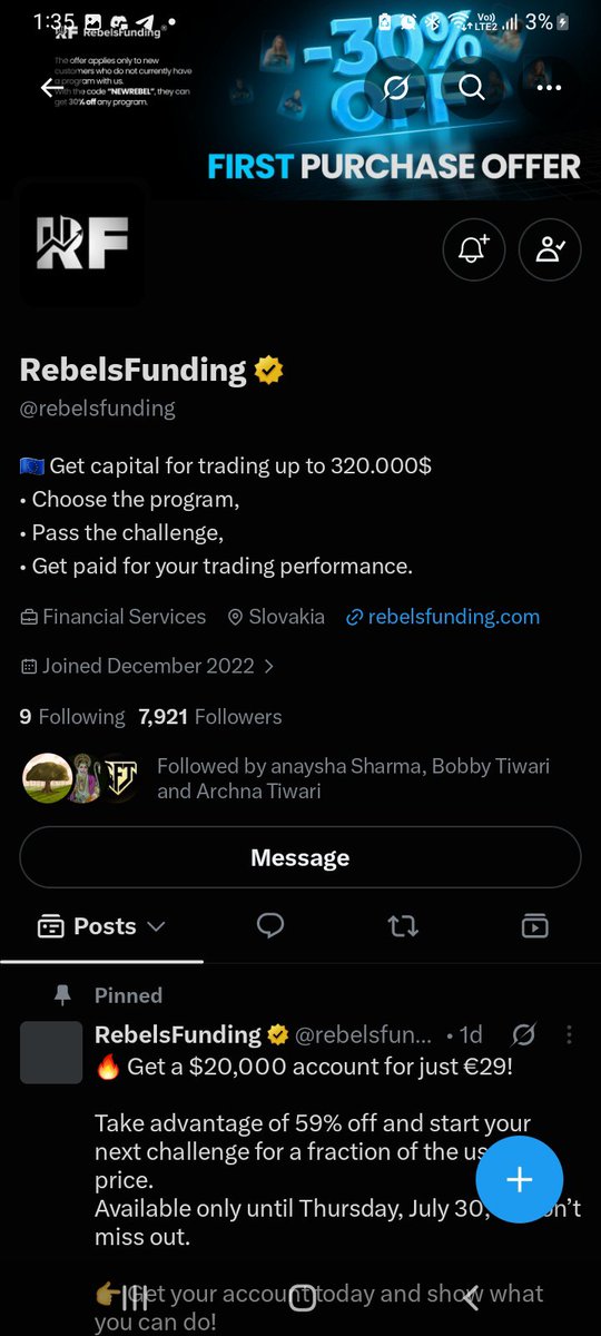 Ankitpro777's tweet photo. @rebelsfunding Done everything 
@aryan11140 
Bro you should know about rebels funding🛐 https://t.co/i2x4LYPuYa