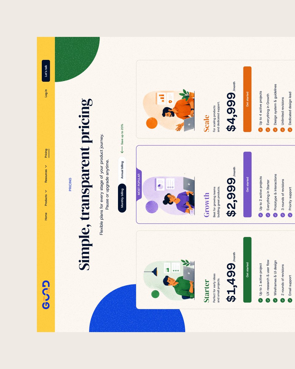 afroditydesigns's tweet photo. Most pricing pages look the same.
This concept explores a different direction:
• Grain-textured minimal illustrations
• Stronger visual hierarchy

Pricing pages shouldn’t just compare plans—they should build confidence.
#UIDesign #WebDesign #PricingPage #UXDesign https://t.co/uxudgbgNQG