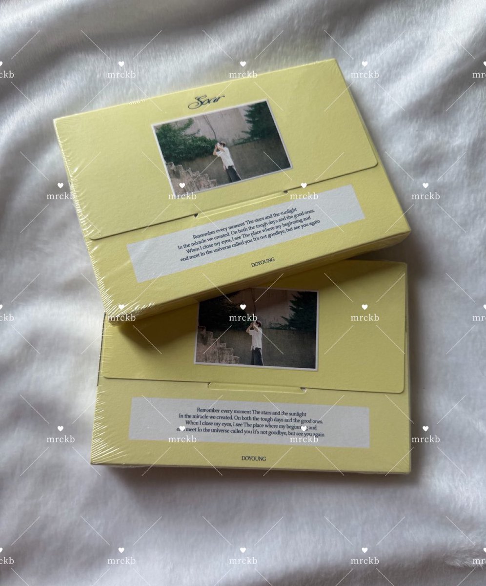 miraclekbstore's tweet photo. ε wts | พร้อมส่ง з 

🍀🪽 อัลบั้ม doyoung soar 
imprinted memory ver.  ไม่แกะ
ღ 180 รวมส่ง
สนใจ dm ค่า 💓

#ตลาดนัดnct #ตลาดนัดอซท #ตลาดนัดnct127 https://t.co/o4q61sDGE5