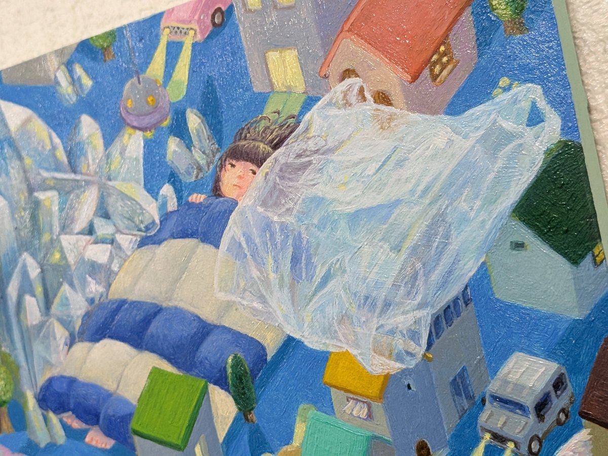 COMBOY226's tweet photo. いつもキャンバスですが
今回木製パネルに下地を作って描きました

木に直接描いていると
世界で只一つの木片を作っているような心持ちになって
良い絵にしてやるぞと気合い入れて描きました

もうすぐスタートです

ZEROTEN 2026 -Aichi-
8/1 (土) 〜 15 (土)
11:00〜18:00
GALLERY龍屋（@gt2y ） https://t.co/YYVwMBiuIR