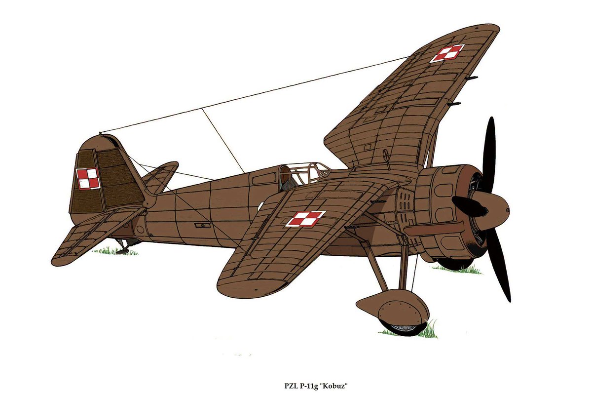 ArkadiuszMolis1's tweet photo. Good day. The Polish PZL P.11g "Kobuz," the latest version of the P.11. Preparations for production were interrupted by the outbreak of WW2. One prototype fought in Polish sky 1939 and was credited with shooting down 100% two Heinkel He 111 bombers. 1/2 #WW2 #PAF #History https://t.co/3NBG9yUeRs