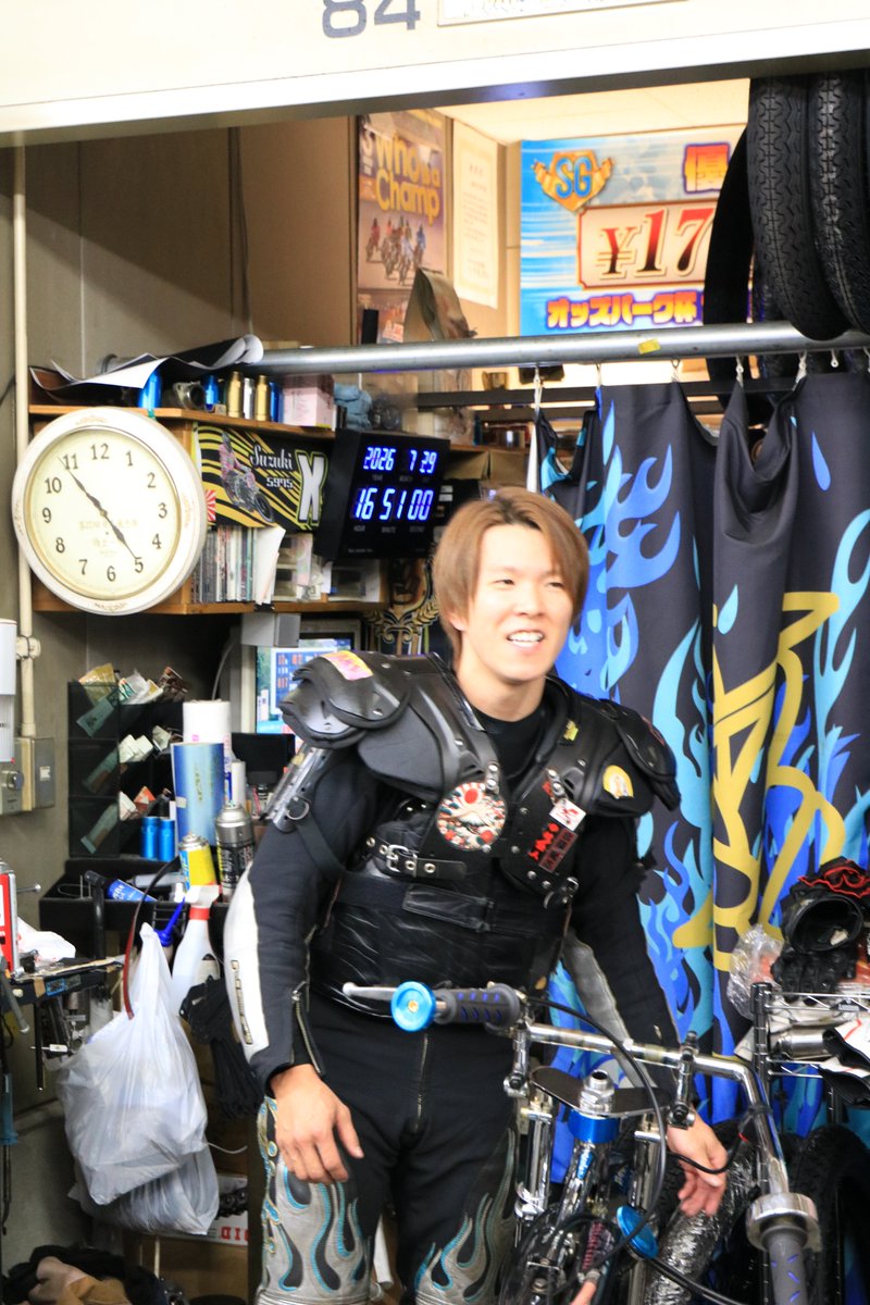 限定 浜松オートレース鈴木圭一郎選手のアクリルブロック 限定 浜松