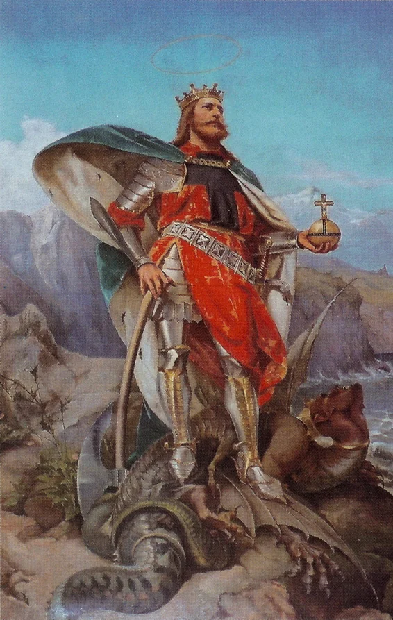 sacredchad_ig's tweet photo. Today is the feast of Saint Olav, the Viking king who made Norway Christian.

He was cut down at Stiklestad on this day in 1030 by his own countrymen. Within a year his body was reported incorrupt and he was proclaimed a saint. 

Norway still calls him its Eternal King https://t.co/0zaJMMVJGY