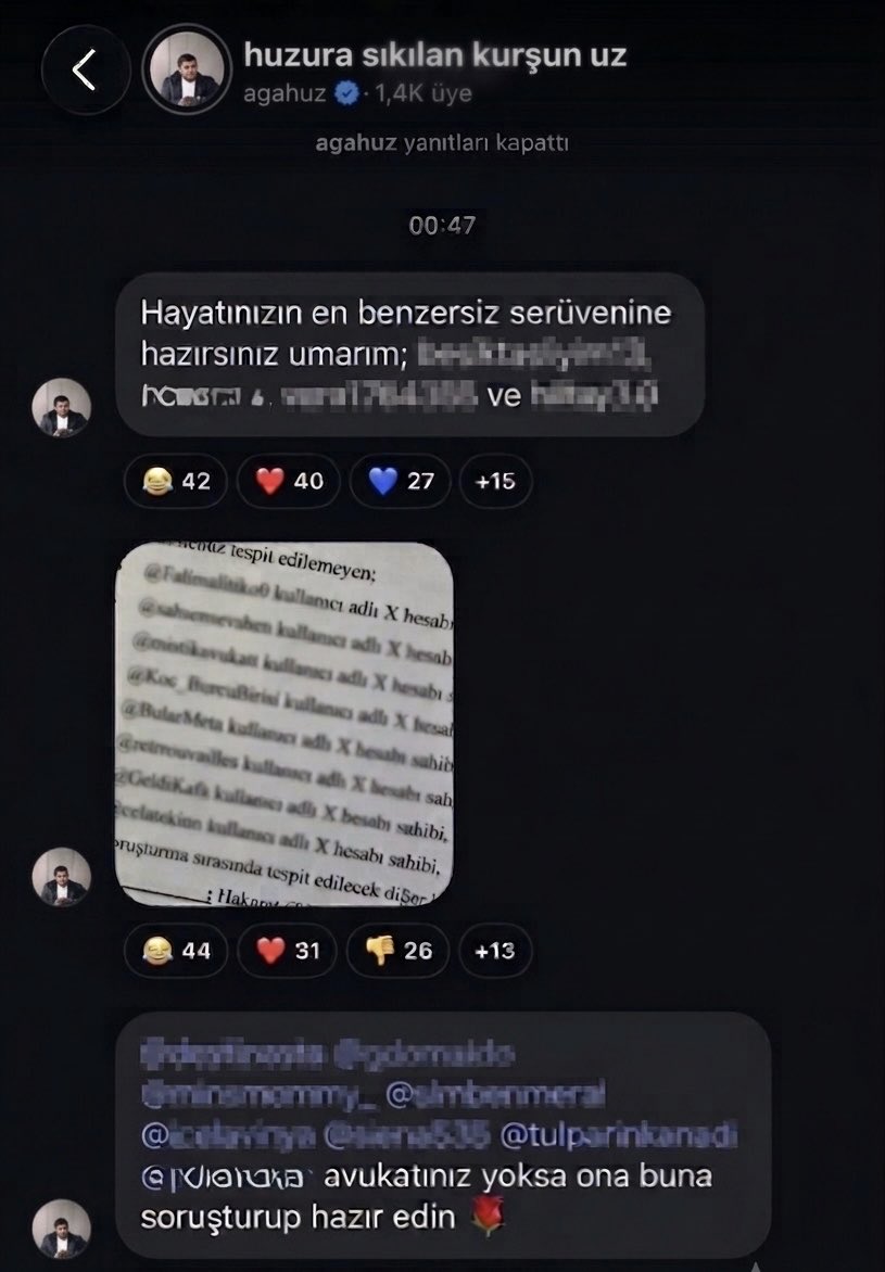 onedio's tweet photo. Hilal Yelekçi’nin ilişki yaşadığı iddia edilen Agah Uz, sosyal medyada hakkında olumsuz eleştiri yapan hesapları dava edeceğini açıkladı.

"Hayatınızın en benzersiz serüvenine hazırsınız umarım. Avukatınız yoksa ona buna soruşturup hazır edin." https://t.co/pBiZQSzWbg