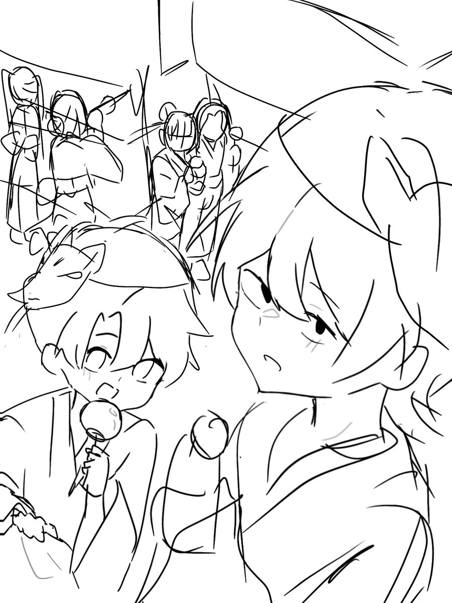 sutdtw's tweet photo. こんなラフ描いたけど完成しなさそうだからあげときます。
#パラ高 https://t.co/ZmYvwtrLg3