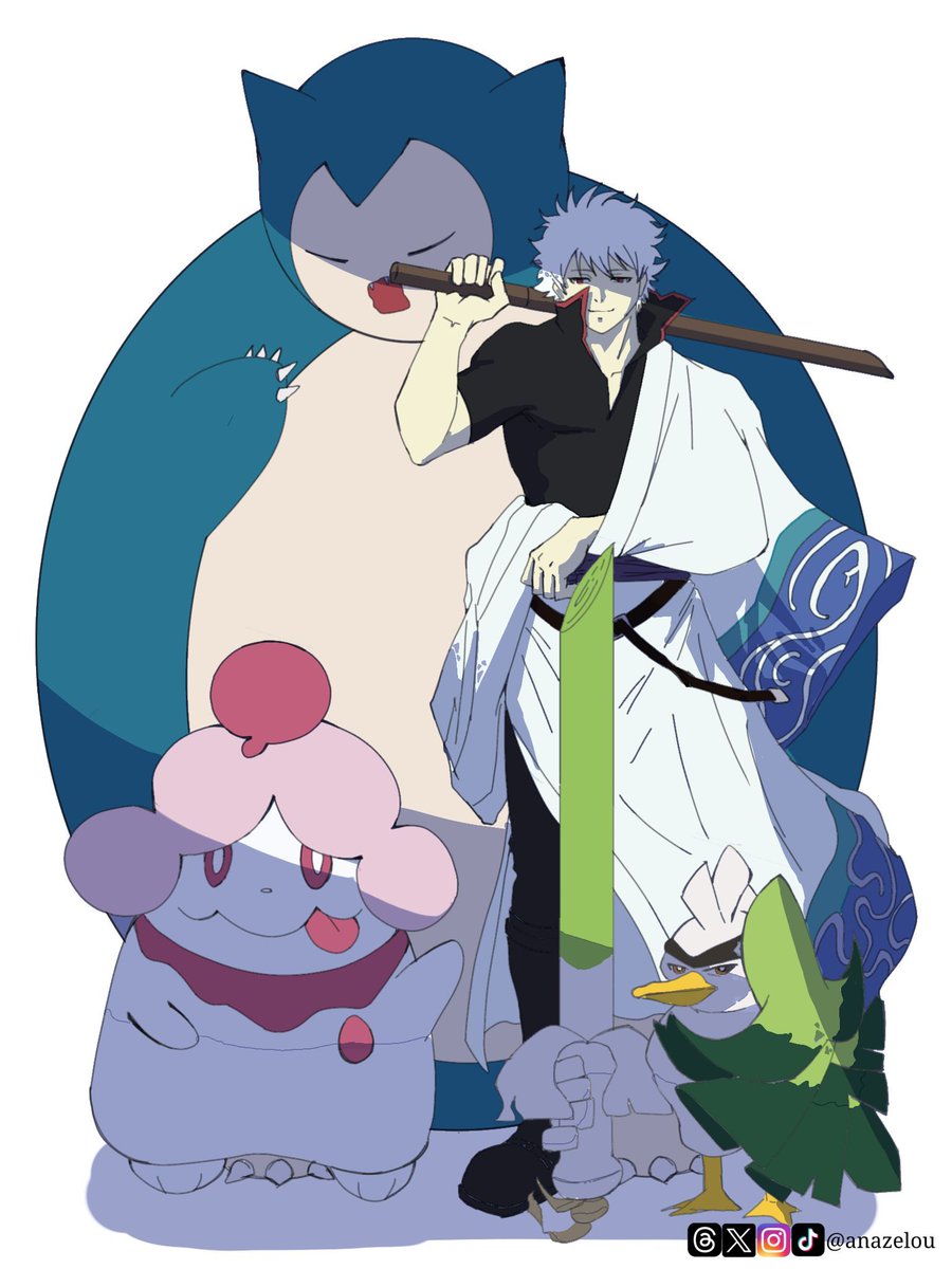 anazelou's tweet photo. Concept: Gintoki as a Pokemon Trainer

#pokemon #gintama https://t.co/DPHoj9SY6k