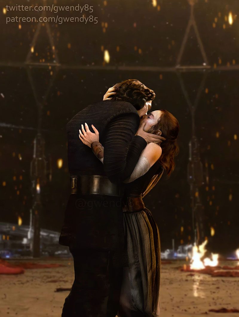 ns2dstudios's tweet photo. If and when they reunite reylo on screen, I want them to share the biggest, sloppiest, most desperate hungry kisses ever to grace the Star Wars universe. #TheHuntForBenSolo https://t.co/Slod3ImtkR