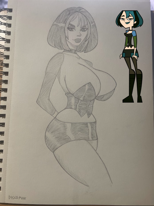DiscoPunkArt's tweet photo. Big titty goth Gwen #TotalDramaIsland https://t.co/XlzTejppYL