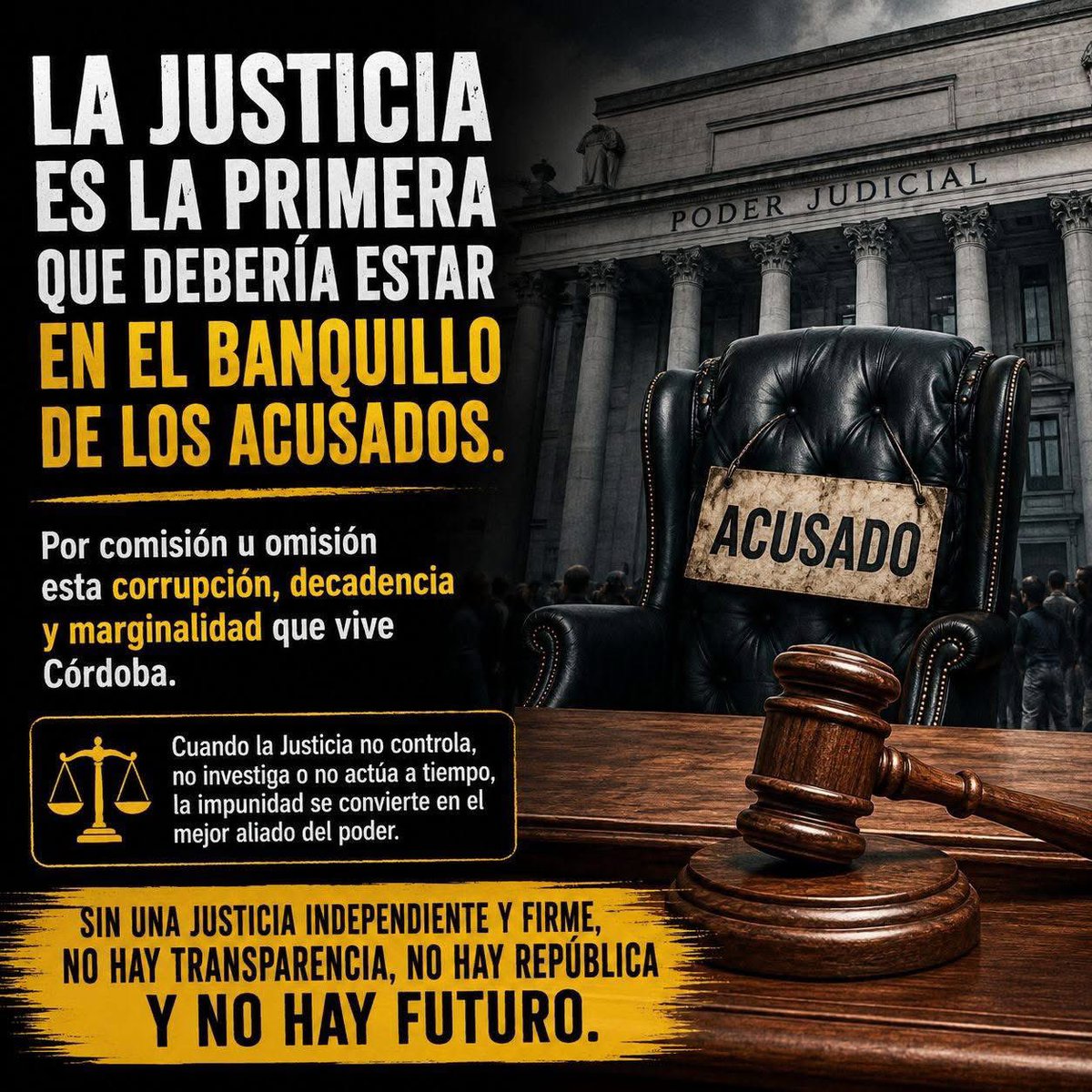 esperanza2480's tweet photo. @JMilei URGENTE MOTOSIERRA EN TODA LA JUSTICIA , igual q BUKELE !  Sino es xq sos cómplice https://t.co/gicvaDRiSn